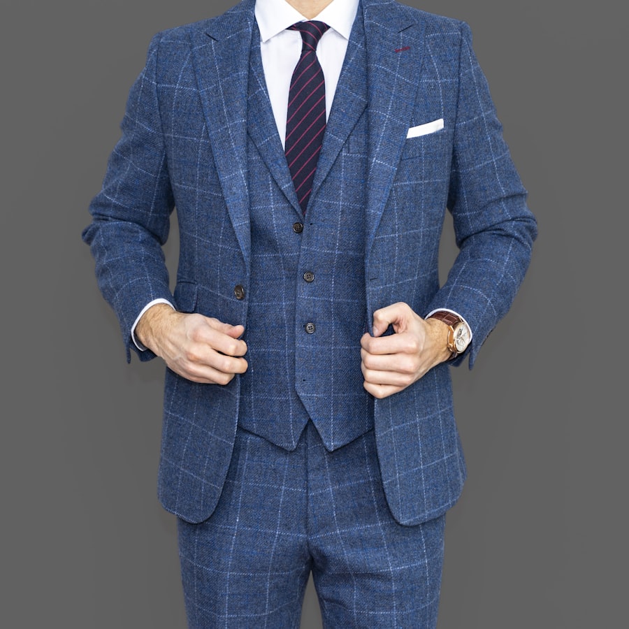 Three-piece suit cut, fitted and altered at Salimar Fashion and Tailor in Columbus
